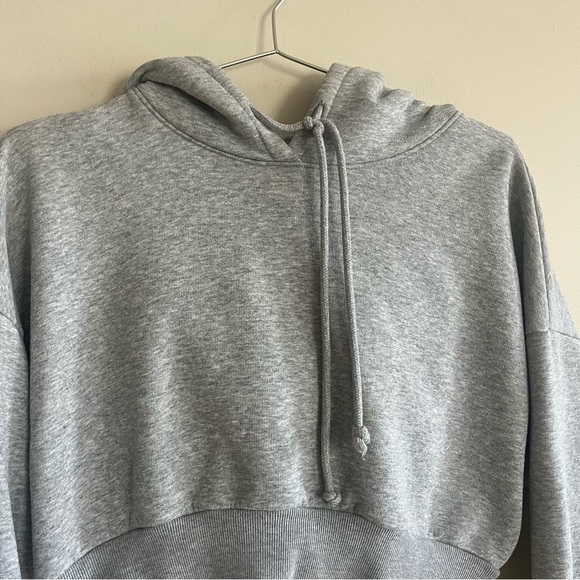 Aritzia TNA The Super Crop Hoodie in Grey - Picture 3 of 8